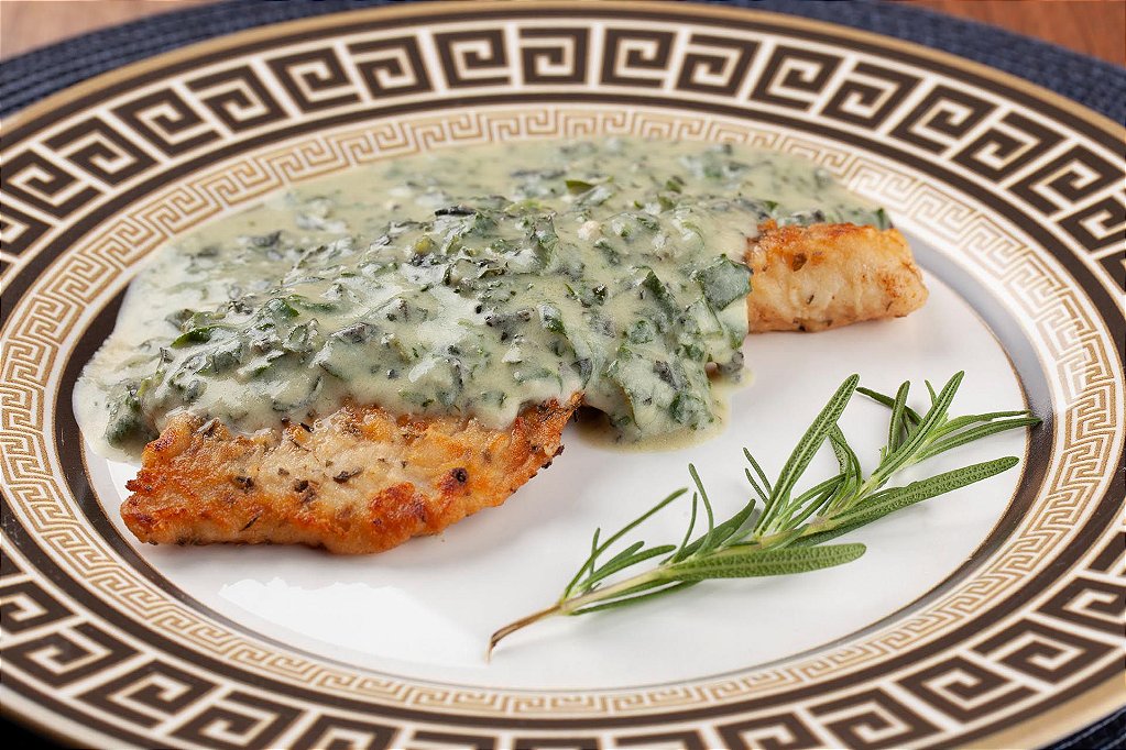 Filé de saint peter com creme de espinafre congelado 200g