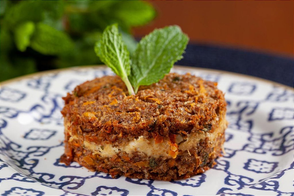 Quibe vegetariano de cenoura com tofu congelado 130g